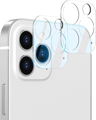 [Lot de 2] Protection d'appareil photo pour iPhone 11 Pro/11 Pro Max Protection d'objectif 3D Dureté 9H Verre de protection d'appareil photo Verre blindé Transparent
