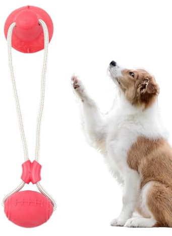 Weppduk Suction Cup Dog Toy Tug Of War - Dog Stimulation Toys Dog Tug Toys,Teething Chew Toy, Boredom Busters, Dog Boredom Games for Riverbank, Park, Adult Dogs, Interactive Games