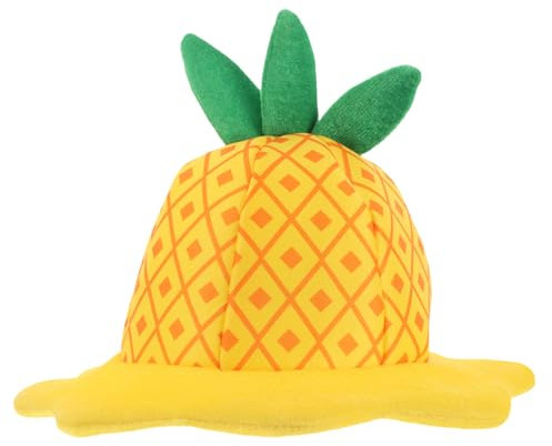 FRCOLOR Ananas Hut Kostüm Für Kinder Und Erwachsene Verstellbare Kopfbedeckung Cartoon Design Süßes Obst Accessoire Für Halloween Und Partys