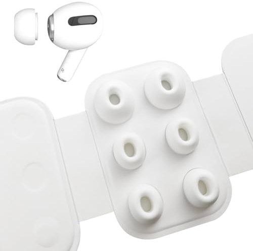 3 Pairs Replacement Ear Tips for Airpods Pro/Airpods Pro 2 with Noise Reduction Hole, Silicone Non-Slip Ear Tips, Replacement Earbuds Fit Charging Case, S/M/L Sizes