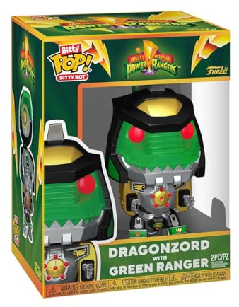 Funko Bitty Bots: Power Rangers - Dragon Zord with Green Ranger | Offizieller Fanartikel und Merch - Spielzeug zum Sammeln - Geschenkidee zum Geburtstag für Fans und Sammler