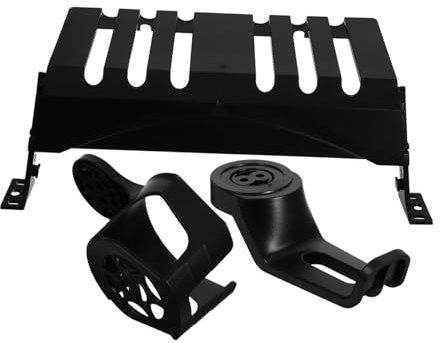 Happyyami 1Set Under Desk Cable Management Tray with Headphone Holder and Cup Cradle Gaming Desk Accessory for Organized Workstations and Tidy Spaces