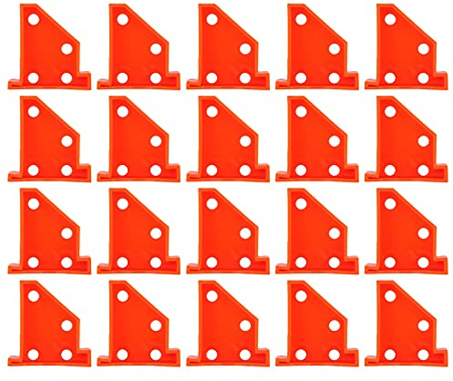 20Pcs Flooring Spacers, Reusable Triangular Laminate Wood Flooring Tool, Hardwood Flooring Spacer with Impact, Durable Plastic Flooring Spacer Tool for Floating