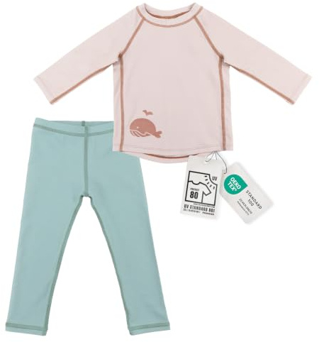 LaLoona Baby UV Schutz Badeset | Lange Badehose und Schwimmshirt mit UPF 80+ | UV Kleidung schnelltrocknend & Oeko-TEX Standard 100 geprüft