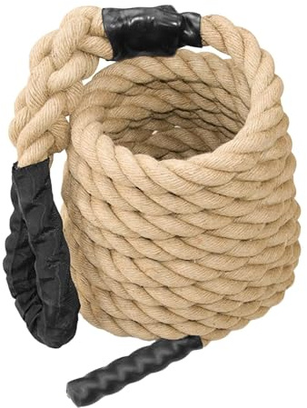 CAQYPVH Climbing Rope, Fitness Rope, Training Rope, Heavy Fitness Equipment, Jute Rope for Training, Loose Rope, 6.1M