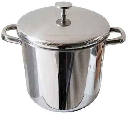MasterClass Stock Pot With Lid 11L, Induction-Safe, Stainless Steel, Silver