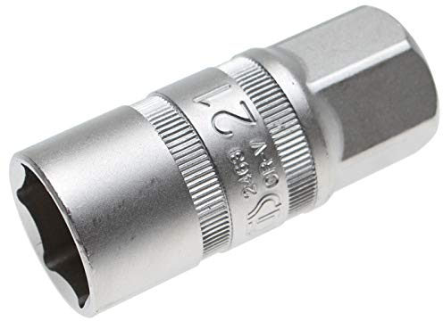 BGS 2463 | Zündkerzen-Einsatz mit Magnet, Sechskant | 12,5 mm (1/2) | SW 21 mm