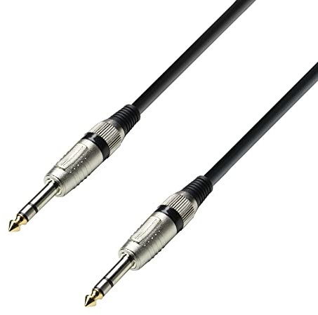 Adam Hall Cables 3 STAR BVV 0900 - Cable de Audio de Jack 6,3 mm estéreo a Jack 6,3 mm estéreo 9 m