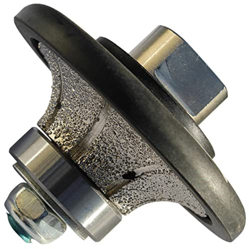 diamond hand profiler wheel bits - 9/16 inch Profile Router Bit Half Bullnose B15 For Granite Marble Stone Grinder Polisher By STADEA