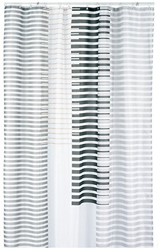 Kela Duschvorhang Lamita 180x200cm aus Polyester in beige, 200 x 180 x 0.8 cm