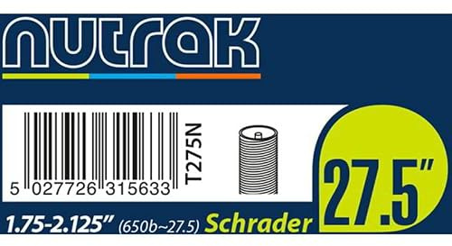 Nutrak 27.5 or 650B x 2.2 - 2.5 Presta Inner Tube Black N/A