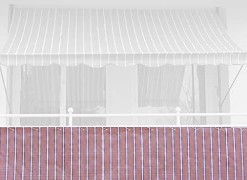 Angerer Brise-Vue Design No. 4900 Rouge, 75 cm, Longueur: 8 mètre