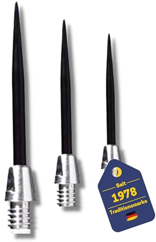 BEST SPORTING 3 Steeldart Spitzen mit 2BA Gewinde I Dart Spitzen Steel für Softdart Pfeile I 37 mm Lange Dartspitzen Steel I stabil & langlebig I Stahlspitzen für Softdart I Dart Zubehör