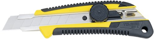 Tajima Cuttermesser (Cutter, Teppichmesser), 18mm Klinge, Dial-Blade-Lock – ergonomischer Griff – LC561Y