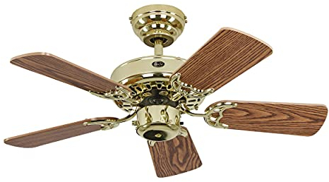 CasaFan Classic Royal 75 MP Deckenventilator (Ø x H) 75cm x 225mm Flügelfarbe: Eiche-antik Gehäus