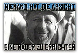 Aufkleber/Sticker Walter Ulbricht Politiker Mauer DDR Mauerfall 10x6,5cm A1096
