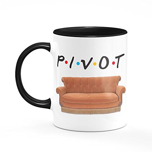 Pivot Mug One Size Black/White Funny Ross Gift for Friends Lover