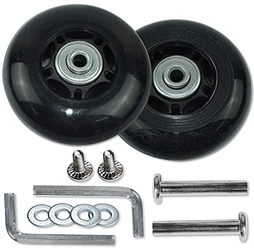 Rhinenet Paar OD 70mm Gepäckräder Ersatz Rad Kofferräder Koffer Räder für Gepäck Koffer