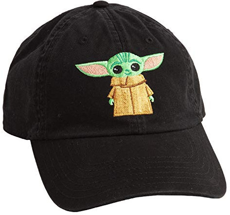 Star Wars The Mandalorian Character The Child Adjustable Adult Hat - Black