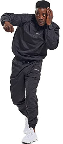 FIGHTHAUS Premium Sauna Suit Top & Bottoms Anti-strappo perdita di peso tuta sudore per boxe & MMA, Oscurante., Medium