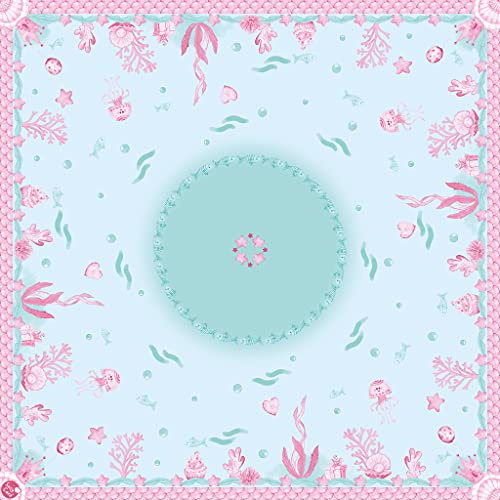 Susy Card 40047881 Mitteldecke Mermaid 80x80cm 1er, 1 Stück, Mehrfarbig