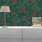 TADESSI Tapete Dschungel Enrico M1-No.690 Vliestapete Grün Rot Blumentapete Floral für Wohnzimmer Schlafzimmer Küche