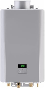 Rinnai RE199iN Non-Condensing Natural Gas Tankless Water Heater, 199,000 BTU, 9.8 GPM On-Demand Hot Water, Indoor Whole House Installation