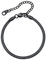 Bestyle Damen Flache Schlangen Armkette aus Edelstahl Handkette 3mm Breite Gliederarmband Verstellbare 16+5cm Schwarz