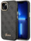 Guess Handyhülle für iPhone 14 Plus in Schwarz 4G Muster & Script Logo, Anti-Kratzer PC/TPU, Bequeme & langlebige Hartschale mit zugänglichen Anschlüssen & Stoßdämpfung