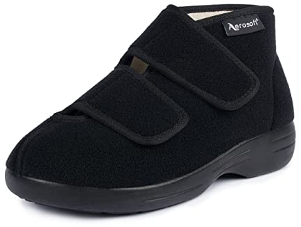 Aerosoft Klett-Stiefel Stretch 13 Damen Herren Hausschuh Weite G-H Wechselfußbett