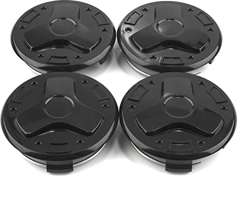 RhinoTuning 4 Stück Satz 75mm Nabendeckel Basis OD 75mm ID 70mm Radkappe Basis Radnabendeckel Nabenabdeckung BasisKompatibel mit S2A-NO S2A-JO W219-CLS350 SLK GLK für 610C 6010K74 2204000125(Schwarz)