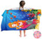 Ulticool Mikrofaser Kinder Handtuch 140 x 70 cm - Meerjungfrau Einhorn Unicorn - Leicht Reisehandtuch Schnelltrocknend Badetuch Strandhandtuch Microfaser Microfiber - Reise Strand Sport Kind Mädchen