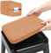 BUYUE Leinen magnetische Barhocker Kissen 1 Stück, verbesserte Anti-Rutsch atmungsaktiv kleinen Stuhl Sitzpolster für Cafe Bistro stapelbar Metallhocker (Quadrat, orange, 4)
