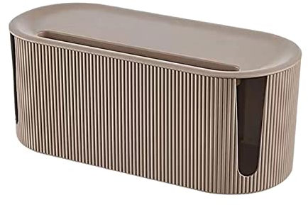 IBUGER Cable Management Box,Style Cord Box Socket Storage with Cover - Strip Style Cable Organizer Box to Hide Wires & Power Cords, Insulated Plug Box for Home &