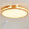 GHiycotdl Deckenleuchte - Runde Deckenlampe, 40cm Ø, 24W Dimmbar, 3000K-6000K, Modernes Holz Design für Schlafzimmer, Wohnzimmer, Kinderzimmer & Büro