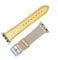 &Diamonds Saffiano Leather Apple Watch Strap 38mm, 40mm, 41mm, 42mm, 44mm, 45mm and 49mm for Men & Women, Genuine Leather Replacement Strap for iWatch Series 6, 7, 8, and 9 (Golden Sands)