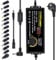 Universal Power Adapter 3V-24V 5A 120W AC to DC with LED Voltage Display and 14 Tips for Household Electronics, DC Motor