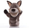 Proumhang Handpuppen für Kinder,Weiche Plüsch Zoo Tier Puppe für Kinder Kleinkinder Jungen Mädchen,Für phantasievolles Spiel,Showtheater,Partyzubehör (große bewegliche Münder) Wolf 25cm