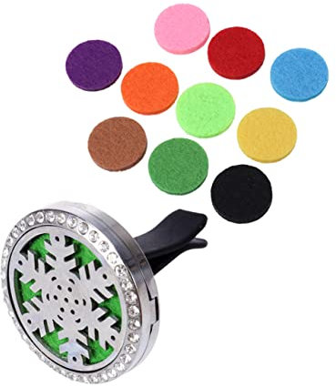 Holibanna 1stücke Parfümclip Fürs Auto Aus Mit -design Und Aromatischen Baumwollscheiben Aromatherapie-lufterfrischer Fürs Auto