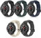 CHULN 5 Pièces Silicone Bracelet pour Compatibles avec Huami Amazfit T-Rex/Amazfit T-Rex Pro, Réglable Sport Sangle de Remplacement pour Amazfit T-Rex/T-Rex Pro.