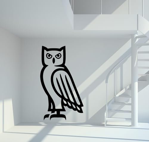 Wandtattoo Eule Größe L - ca. 100cm x 58cm