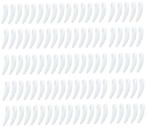 Grattere de maquillage en plastique, cuillère cosmétique Mini maquillage courbe jetable spatule en plastique crème pour le visage