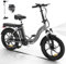 COLORWAY Zusammenklappbare Elektrofahrräder – EBike mit 20 x 3,0 dicken Reifen, 250W Motor und 36V 12Ah Akku – leistungsstarkes elektrisches Pendlerfahrrad-Erwachsene, 2 Fahrmodi,bis zu 35–90 km