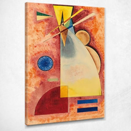 Vermischen zwischen Loro Wassily Kandinsky, wk101 Bild gedruckt auf Leinwand, 75 x 45 cm