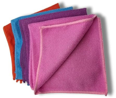 3 PAGEN® 20x Mikrofaser Reinigungstücher Putztücher, Allzwecktücher 20 Stück, Bunte Mikrofasertücher 30 x 30 cm, saugstarke Geschirrtücher, nass & trocken vielseitig verwendbar, Tuch Mehrfarbig