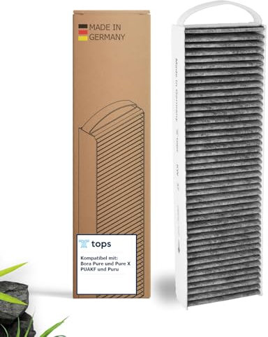 Tops Aktivkohlefilter für Bora Pure PUAKF | Hochwertiger Filter zur Ihr Bora kochfeld mit Dunstabzug PURU oder PUXU (1 Pack)