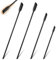 4PCS Mini Make up Spatula Mini Silicone Spatula for Cosmetics, Small Spatulas for Beauty Kitchen Tiny Spatulas for Bottles and Kitchen Jars