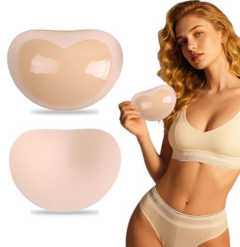 Klebe Push Up Pads, Wiederverwendbar & Waschbar Pads, BH Pads Selbstklebende, Ultra-Sofortige Hebung Für Sport-Badeanzüge, Kleid, A-C Cup