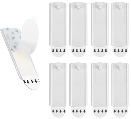 8Pcs Picture Hanging Strip, Strips Heavy Duty for Command, Large Universal No Nails Picture Hanging Strips, Picture Hanging Strips for Pictures, Frames, Mirrors, Wall