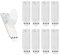 8Pcs Picture Hanging Strip, Strips Heavy Duty for Command, Large Universal No Nails Picture Hanging Strips, Picture Hanging Strips for Pictures, Frames, Mirrors, Wall